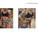 thumbnail image 3 of Conjunto de bikini cruzado para mujer, push up, cintura alta, trajes de baño de 2 piezas, 3 of 7