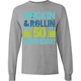thumbnail image 3 of Inktastic 50th Birthday Rock N Roll Long Sleeve T-Shirt, 3 of 5