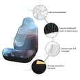 thumbnail image 4 of Uemuo Red And Blue Fire Mountains Pattern Car Seat Covers for Front Seats Waterproof Seat Covers for Cars, Universal Auto Front Seats Protector Fits for Car-, 4 of 6