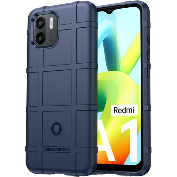 Durable Sturdy Phone Case for Xiaomi Redmi A1, Heavy Duty Shockproof Slim Rugged Phone Case Bumper Rugged Cover for Xiaomi Redmi A1 HD Blue