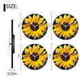 thumbnail image 2 of Non-Ticking Silent Wall Clocks Battery Operated Clock Modern Decor Wall Clocks for Bedroom,Bathroom,Kitchen-Sunflower With Vibrant Yellow Petals And Dark Center(14inch), 2 of 4