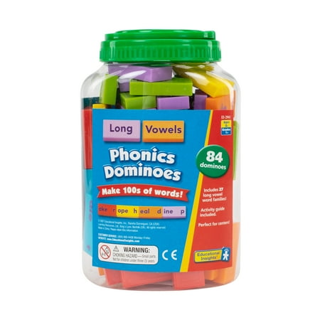 UPC: 0086002029416 | Educational Insights Phonics Dominoes Set of 84 Double-Sided Dominoes for Child