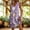Purple, variant on IUYRTFE Women's Sleeveless V Neck Floral Print Summer Dress with Pockets Loose Fit Casual Shift Tunic