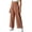 Khaki #012, variant on Wide Leg Palazzo Pants for Women Summer Elastic High Waist Flowy Travel Beach Pant with Pockets, XL