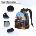 thumbnail image 5 of Lsque Snowy Mountain Photography Bear Classic Casual Backpack - Large Capacity Water-Resistant Backpack for School, Work, Travel, and Outdoor Activities, 5 of 8
