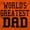 Orange, variant on Father's Day World's Greatest Dad Men's Crewneck Sweatshirt Brisco Brands S