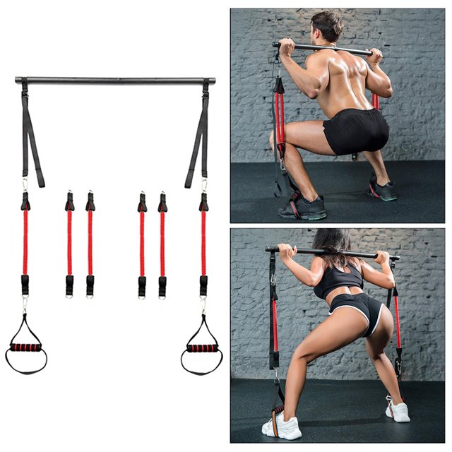 Pilates resistencia entrenador banda tonificación ejercicio B 6pcs bandas Cola Banda elástica de yoga