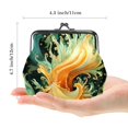 thumbnail image 2 of Sea Slug Stylish Women's Wallet with Coin Purse - 0.7 Microfiber & Zinc Alloy Jaws, 4.3x4.7 in/11x12 cm - Compact & Trendy Organizer for Cash and Coins!, 2 of 7