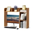 thumbnail image 1 of VEVOR Desktop Bookshelf Wood Desktop Storage Organizer 2-Tier for Office & Home, 1 of 9