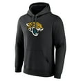 thumbnail image 2 of Men's Black Jacksonville Jaguars Primary Logo Fitted Pullover Hoodie, 2 of 3