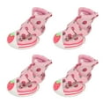 thumbnail image 4 of Botas para perros NikouMX Zapatos antideslizantes para perros de fresa botas de lona, 4 of 8