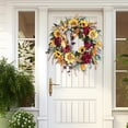 thumbnail image 4 of Rustic Sunflower Wreath, French Wreath, Welcome Flower Garland, Hanging Decoration for Front Door, 45Cm, Brand New,, 4 of 6