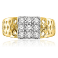 thumbnail image 4 of 10K Solid Yellow Gold Cubic Zirconia CZ Ring, 4 of 5