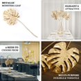 thumbnail image 4 of Efavormart 3 Pack | 29" Shiny Golden Artificial Tropical Plant Palm Leaf Stems, Faux Monstera Leaves, Floral Arrangements Table Centerpiece Decor, 4 of 11