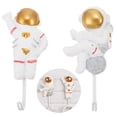 thumbnail image 4 of Miangastore 2 Crochets Adhésifs Muraux en Forme d'Astronaute, 4 of 8