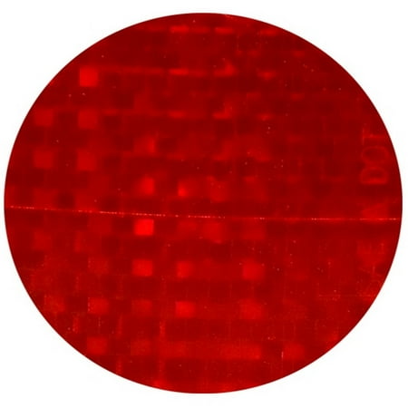 Red Lens Reflectors 3 Circle (50 Pack)