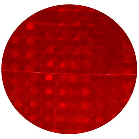 Circle 3" Red Lens Reflectors (10 Pack)
