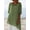 Army Green, variant on Olyvenn Fashion Plus Size Linen Shirts for Women Irregular Hem Crewneck Short Sleeve Tunic Tops Summer Casual Fashion Loose Blouse Brown S