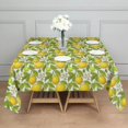 thumbnail image 3 of Yellow Lemon Fruit Slices Square Tablecloth,Waterproof Square Table Cover,Wipeable Spillproof Washable Table Cover for Home Kitchen Party Decor 52"x52"(132x132cm), 3 of 6