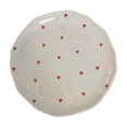 thumbnail image 2 of 8" heart plates ceramic,valentine plates ceramic,valentine dishes,Microwave Safe Dishes for Pasta, Modern Rustic Appetizer Plate for Salad Fruits Dessert Cake, 2 of 8