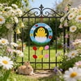 thumbnail image 5 of Easter Decorations Felt Easter Wreaths for Front Door Easter Welcome Wood Sign Door Hanger Spring Decorations Easter Hanging Plaque Rabbit Sign Decorations for Home Shop Garden, 5 of 7