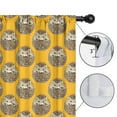 thumbnail image 4 of Blackout Kids Curtains,Yellow Hedgehog Pattern Childrens Insulated Curtains Set Of 2,Bedroom Essentials,Toddler Room Decor 42"x54"(106x137cm), 4 of 4