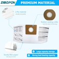 thumbnail image 4 of 12 Pack 90667 Filter Bags, Type A Collection Bags Compatible with Shop- 1-1.5 Gallon Wet/Dry Vacuum, All Around QAS60, Part# 9066700 9066733, 4 of 9