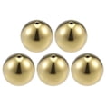thumbnail image 1 of Uxcell 1.26' Diábolo de tapa hueca para pasamanos, poste de escalera, acero inoxidable 201, tono dorado, 5 piezas, 1 of 3