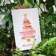 thumbnail image 6 of Color - Four watercolor Christmas tree Christmas cards with envelopes 3pcs D, 6 of 9
