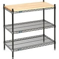 thumbnail image 2 of Nexel 3 Shelf Chrome Wire Shelving Display Unit Starter 48""W x 24""D x 34""H, 2 of 3