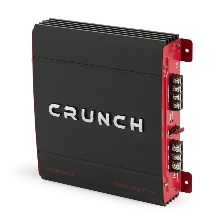 Crunch PX-1000.2 2 Channel 1000W Car Stereo Amplifier + Amp Wiring