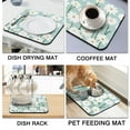 thumbnail image 4 of Anti-Skid Dish Drying Mats Lovely White Daisy Floral Dish Mat Eco-Friendly Diatomaceous Earth Drying Mats for Coffee Bar Plate Tableware Coffee Lover, 4 of 7