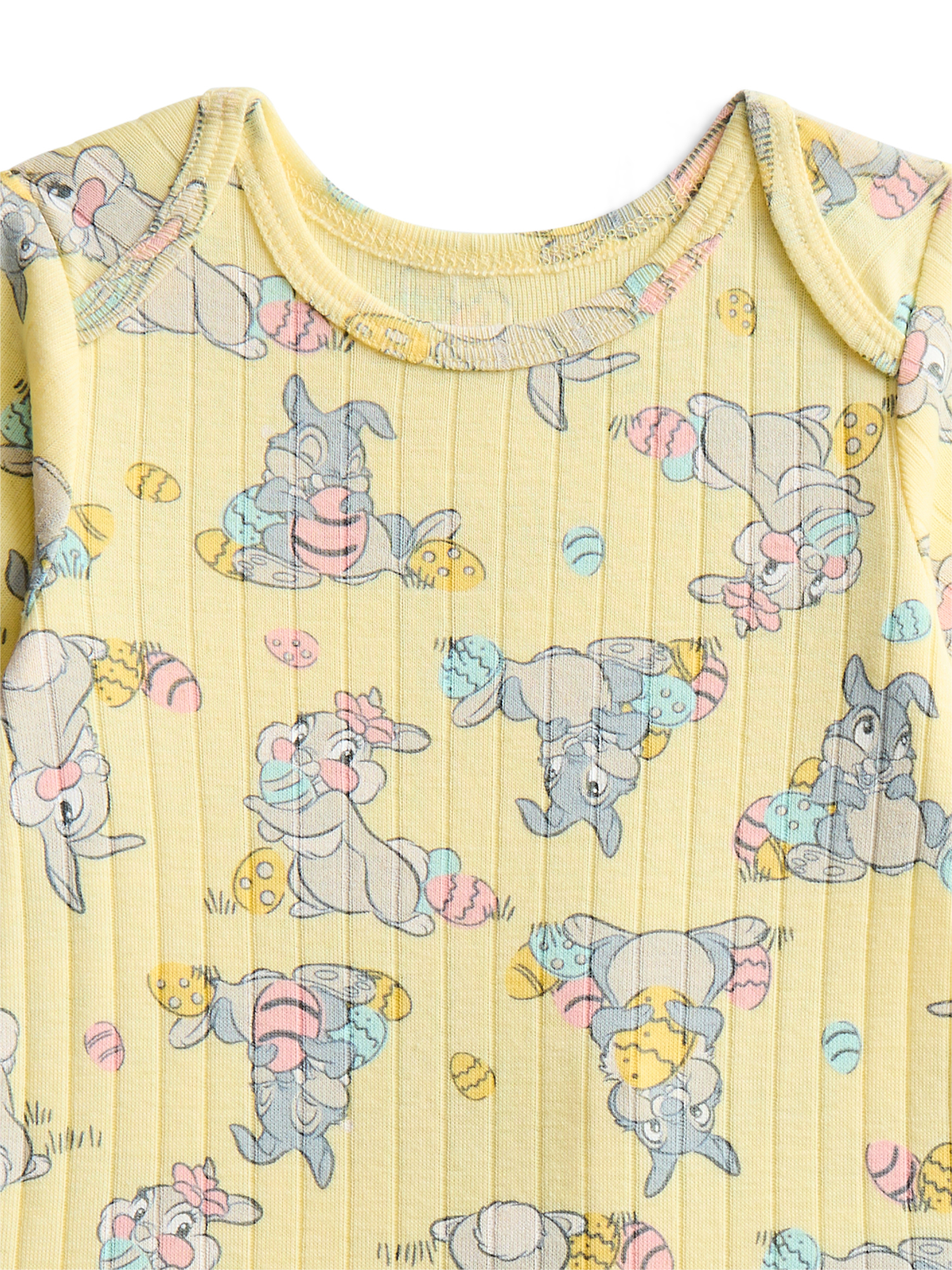Disney Bambi Unisex Baby Easter Long Sleeve Bodysuit with Matching Joggers, 2-Piece Set, Sizes Newborn-12M