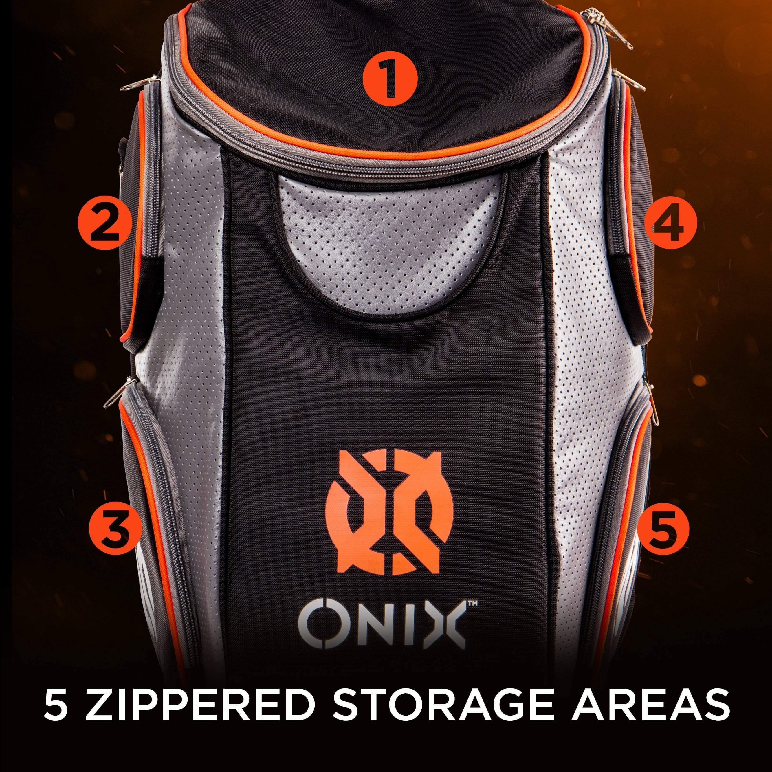 Onix Pickleball Durable Backpack is Designed to Carry Paddles, Balls, Apparel, and Water Bottles