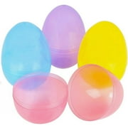 8-Inch Jumbo Plastic Easter Eggs, Assorted Colors - Pack of 4