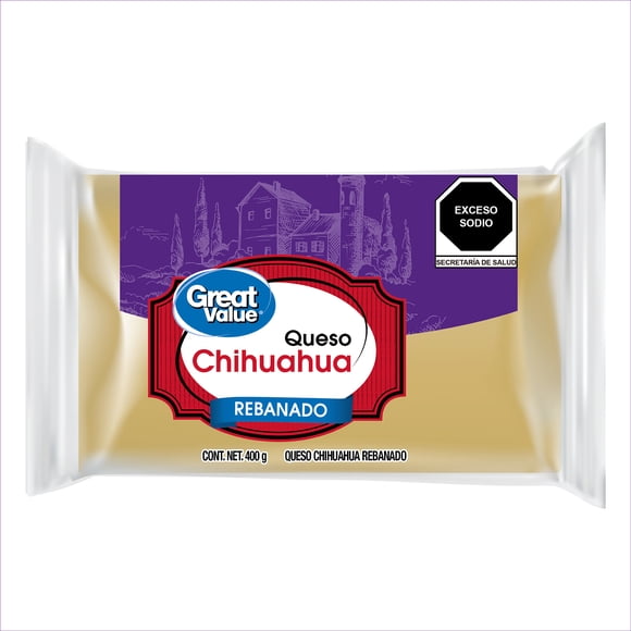 Queso Chihuahua Great Value Rebanado 400 g
