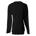 thumbnail image 4 of JIAYUE Knitwear For Women Solid Color Long Sleeve Crew Neck Slim Peplum Hem Sweater with Eyelet Detailing Pullover For Ladies Stylish Dailywear, 4 of 5
