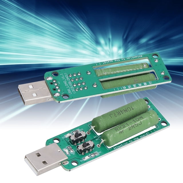 Peahefy Électronique Testeur de Charge, 2pcs USB Résistance Réglable Module de Test Électronique 1A 2A 3A Accessoire de Décharge, Module de Testeur