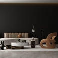 thumbnail image 5 of 24"x786" Black Wallpaper Peel and Stick Black Contact Paper Matte Solid Textured Self Adhesive Removable Thick Vinyl Film Roll for Cabinets Bedroom Wall Decoration, 5 of 16