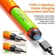 thumbnail image 4 of Soldador Portátil Recargable por USB, Herramienta de Soldadura Eléctrica de Reparación Ajustable con Temperatura de 3 Velocidades, Color Naranja, 4 of 5