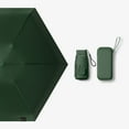 thumbnail image 2 of Yindaity Mini Travel Umbrella, Compact Sun & Rain Umbrella with UV Protection,Dark Green, 2 of 3