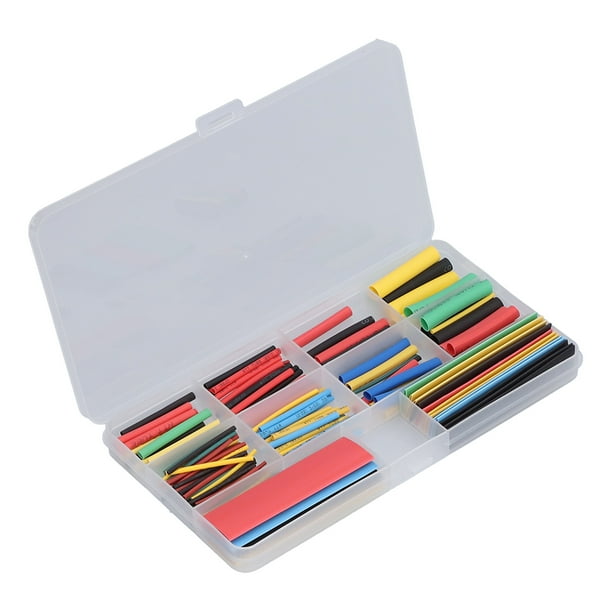 Tubo termorretráctil de poliolefina, 164 piezas Tubo termorretráctil Kit de manguitos para tubos termorretráctiles Kit surtido de tubos termorretráctiles Diseñado a medida