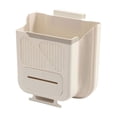 thumbnail image 2 of Wall-Mounted Foldable Trash Can for Kitchen Cabinet Door | Hanging Garbage Bin with Lid | Space-Saving Waste Container for Home, Bathroom, or Office | Non-Perforated Easy Install Utility Organizer, 2 of 9