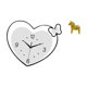 thumbnail image 5 of Reloj de pared acrílico para el hogar, oficina, escritorio, figura de caballo sueco tradicional, estatua artesanal, caballo Dalecarlian creativo., 5 of 8