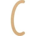 thumbnail image 1 of Unfinished Wood MDF Letter 10'' Tall Dessert Sugar C, Paintable Alphabet A-Z, 1 of 3