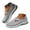 Grey, variant on Orthopedic Sandals for Women Hollow out Flats Closed Toe Slip on Loafers Mesh Knit Walking Shoes