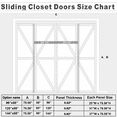 thumbnail image 5 of 120" x 80" 1 Lite Mirrored Glass Double Sliding Closet Door with Hardware Kit, 5 of 8