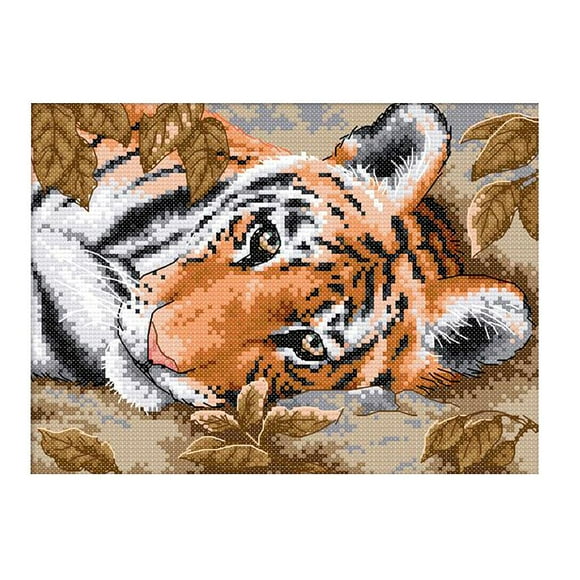 Animal Stitch Set Printed Patterns Counted -Stitching , 14CT 29 x 21cm