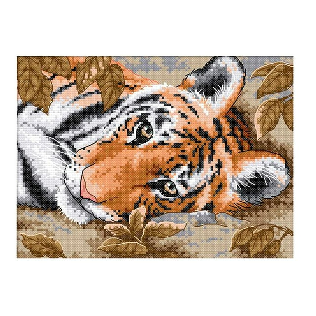 Ensemble de Surpiqûres d'Animaux Motifs Imprimés Comptés - Surpiqûres - 11 Ct 37 x 26 cm