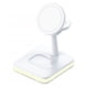 thumbnail image 1 of Seitruly Reloj inteligente 3 en 1, cargador inalámbrico, soporte de almacenamiento, estación de carga multipuerto, accesorios para teléfonos Electrónica Blanco, 1 of 6